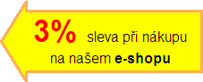 3% sleva p�i n�kupu na na�em e-shopu